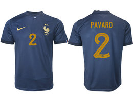 France #2 PAVARD Home 2022-2023 National Soccer Jersey