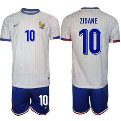 France 2024-25 #10 ZIDANE Away Soccer Jersey