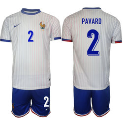 France 2024-25 #2 PAVARD Away Soccer Jersey