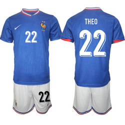 France 2024-25 #22 THEO Home Soccer Jersey