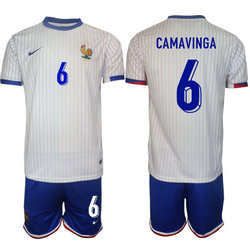 France 2024-25 #6 CAMAVINGA Away Soccer Jersey