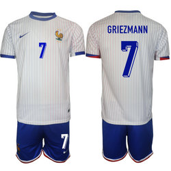 France 2024-25 #7 GRIEZMANN Away Soccer Jersey