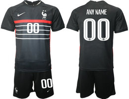 France Any Name Black 2022 World Cup National Soccer Jersey