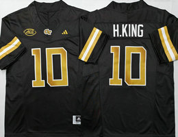 Georgia Tech #10 Haynes King Black jersey