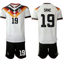 Germany #19 Sane Home 2026 World Cup Soccer jersey