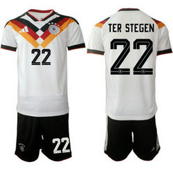Germany #22 Ter Stegen Home 2026 World Cup Soccer jersey