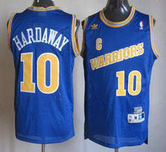 Golden State Warriors #10 Tim Hardaway Blue Throwback Stitched NBA Jersey