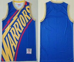 Golden State Warriors blue Hardwood Classics Authentic Stitched NBA Jersey