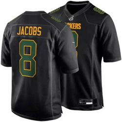 Green Bay Packers #8 Josh Jacobs Black Fashion jersey