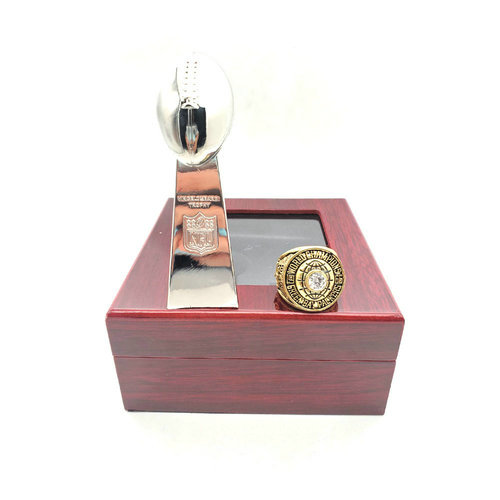 Green Bay Packers 1966 NFL one ring + one trophy set