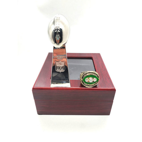 Green Bay Packers 1967 NFL one ring + one trophy set