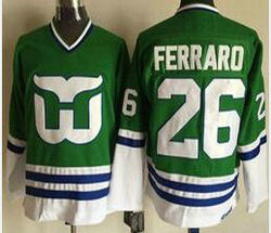 Hartford Whalers #26 Ray Ferraro Green CCM Throwback Stitched NHL Jersey