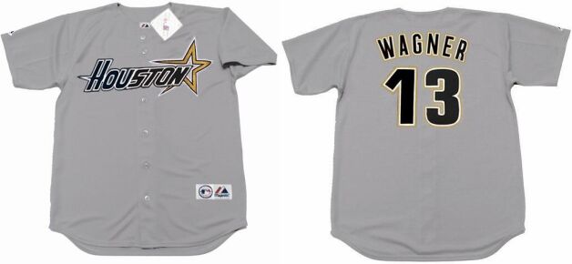 Houston Astros #19 Billy Wagner Gray 1998 Throwback Baseball Jersey