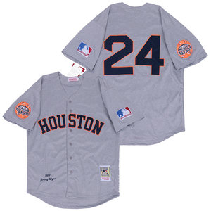 Houston Astros #24 Jimmy Wynn 1969 Cray Throwback Authentic Stitched MLB Jersey
