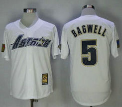 Houston Astros #5 Jeff Bagwell White 1999 Turn Back the Clock Authentic Player Jersey