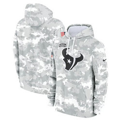 Houston Texans 2024 Camo Salute To Service Pullove Hoodie