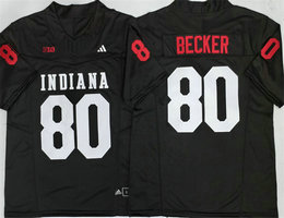 Indiana Hoosiers #80 Charlie Becker Black Stitched Basketball Jersey