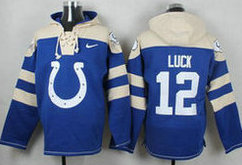Indianapolis Colts #12 Andrew Luck authentic NFL Stitched Hoodies