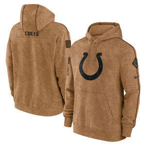 Indianapolis Colts 2023 Camo Salute To Service Pullove Hoodie
