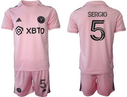 Inter Miami CF 2023-24 #5 SERGIO Home Soccer Club Jersey