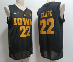 Iowa Hawkeyes #22 Caitlin Clark Black Authentic stitched Basketball jersey