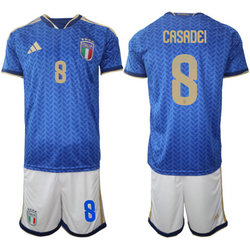Italy #8 Casadei Home 2026 World Cup Soccer jersey