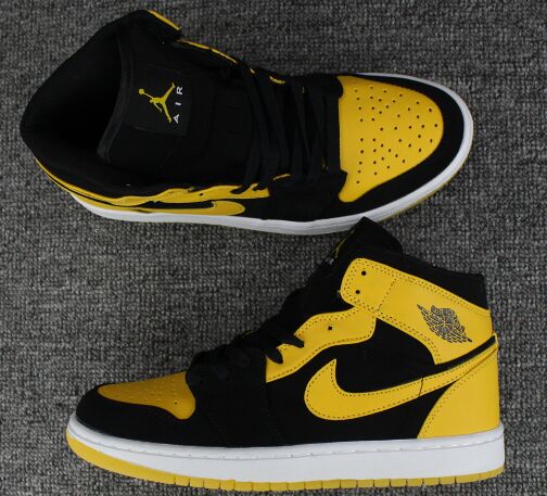 Jordan 1(I) Air Black Gold Basketball shoes Red size 40-47