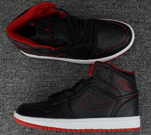 Jordan 1(I) Air Black Red Basketball shoes size 40-47