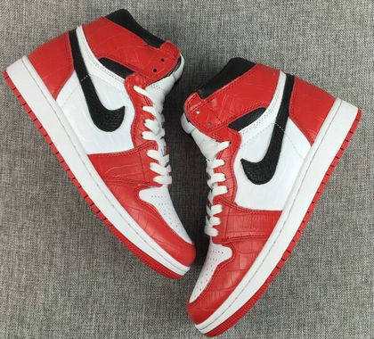 Jordan 1(I) Air Throwback Red White Basketball shoes size 40-46