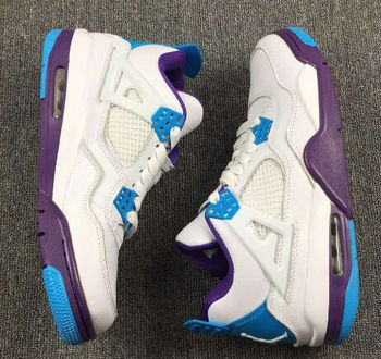 Jordan 4(IV) Air White Blue Basketball shoes size 40-47.5