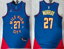 Jordan Denver Nuggets #27 Jamal Murray 2023 Blue Authentic Stitched NBA Jersey