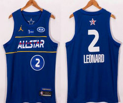 Jordan Los Angeles Clippers #2 Kawhi Leonard 2020-21 All Star Authentic Stitched NBA Jersey