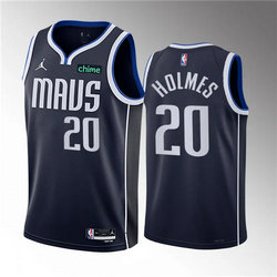 Jordon Dallas Mavericks #20 Richaun Holmes Black Stitched NBA Jersey