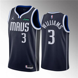 Jordon Dallas Mavericks #3 Grant Williams Black Stitched NBA Jersey