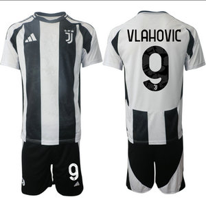 Juventus 2024-25 #9 VLAHOVIC home Soccer Club Jerseys