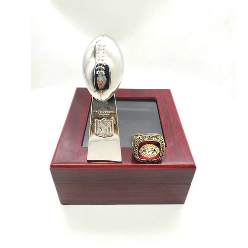 Kansas City Chiefs 1969 NFL one ring + one trophy set