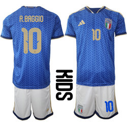 Kids Italy #10 R.Baggio Home 2026 World Cup Soccer jersey