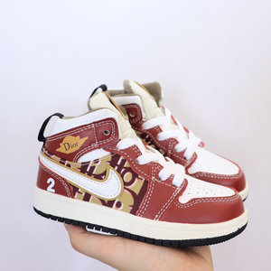 Kids Jordan 1(I) Authentic basketball shoes Size 22-39 34