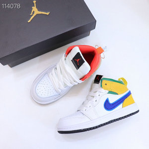 Kids Jordan 1(I) Authentic basketball shoes Size 22-39 88