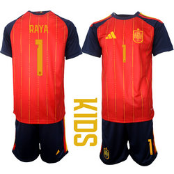 Kids Spain #1 Raya 2026 World Cup Soccer jersey