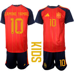 Kids Spain #10 Lamine Yamal 2026 World Cup Soccer jersey
