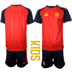 Kids Spain Blank 2026 World Cup Soccer jersey