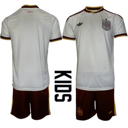 Kids Spain Blank Away 2026 World Cup Soccer jersey