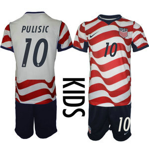 Kids United States #10 Pulisic Home 2026 World Cup Soccer jersey