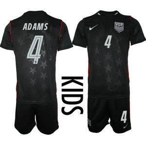 Kids United States #4 Adams Away 2026 World Cup Soccer jersey