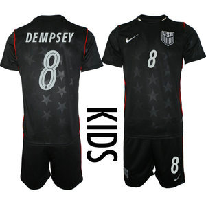 Kids United States #8 Dempsey Away 2026 World Cup Soccer jersey
