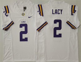 LSU Tigers #2 Kyren Lacy Nike White F.U.S.E. Stitched Football Jersey