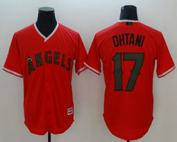 Los Angeles Angels of Anaheim #17 Shohei Ohtani 2018 Memorial Day Authentic Stitched MLB jersey