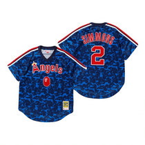 Los Angeles Angels of Anaheim #2 Andrelton Simmons Navy BAPE x Mitchell & Ness Jersey