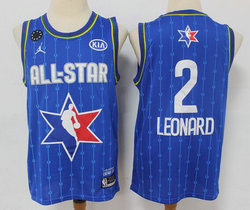 Los Angeles Clippers #2 Kawhi Leonard Blue 2020 All star Authentic Stitched NBA Jersey